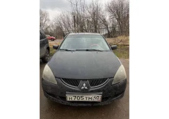 Mitsubishi Lancer 2005 года, 98 л.с. Автомобиль Mitsubishi Lancer 1.6, идентификационный номер (VIN): JMBSNCS3A5U021303, государственный регистрационный номер: Н705ТМ40, год выпуска 2005, цвет черный.