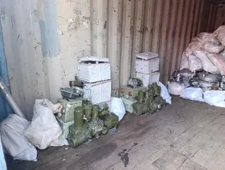 Фрагменты ОЧ РКН в виде лома драгоценных металлов, образовавшиеся после разделки и сортировки фрагментов отделяющихся частей РКН после запуска БКА с КА "Глонасс-К2" №14Л