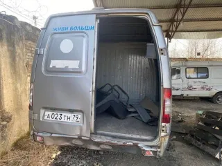 ГАЗ 2705, 2012 года. Фургон цельнометаллический, 7 мест. VIN: X96270500C0737877. Мощность двигателя 106,8 л.с. Государственный регистрационный знак А023ТН79.