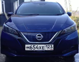 Автомобиль легковой, марка: Nissan, модель: Leaf, VIN: отсутствует , гос. рег. номер: М654ХЕ123, Номер кузова  кабины : ZE1027065 год изготовления: 2018