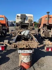 КАМАЗ 53504-46, VIN: ХТС535044F2468397, гос. рег. знак: X739AX56, год выпуска 2015 – в демонтированном состоянии - рама с кабиной, двигатель Евро-4 с КПП ZF, раздаточная коробка, седельное устройство, передний мост (2 колеса), задняя телега (2 моста, 4 колеса)