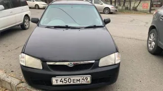 Mazda Familia 1998 года, 130 л.с., пробег 271 240 км, АКПП. Госномер Т450ЕМ49, модель, номер двигателя ZL 229445, номер кузова BJ5W-107756, объем двигателя 1498 куб.см., черный цвет, передний привод. Пробег более 250 тыс.км. Требуется ремонт кузова, имеются значительные повреждения в виде коррозии…