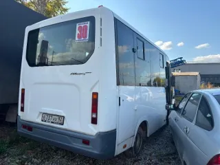 Городской автобус GAZ A64R42, 2017 г.в., г/н Е737НХ82, VIN: X96A64R42H0007121, цвет белый (залог, повтор). Модель автобуса: A64R42. Год выпуска: 2017. VIN номер: X96A64R42H0007121. Марка автобуса: GAZ