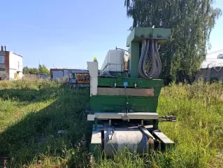 Одностанционный гиперпресс (усилие прессования 400 тонн) со следующей номенклатурой: поз. 1 Одностанционный пресс; Пресс предназначен для изготовления бордюрных камней и тратуарных плит. поз. 2 Бункер бетона и двойной объемный дозатор; (объем нового бункера бетона 1 куб. м.); поз. 3 Съемник готовой…