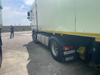 DAF FT XF 105 460, 2018 года выпуска, грузовой тягач седельный, VIN XLRTE47MS0G195088, государственный регистрационный знак Е 999 ЕР 134, цвет белый