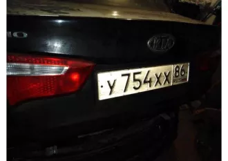 Автомобиль Киа Рио, 2012 года выпуска Транспортное средство: легковой автомобиль Киа Рио, 2012 года выпуска, VIN Z94CC41BBCR067763, цвет черный, грз У754ХХ86. Характеристика: битый, не на ходу, задний бампер отсутствует, задняя пассажирская дверь – отсоединена от кузова, деформирована, передний…