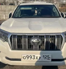 Автомобили легковые TOYOTA LAND CRUISER PRADO 2018 года выпуска, пробег 140000.00 км, VIN: GDJ150 0033718, цвет кузова: белый, местонахождение: Приморский край, Владивосток, Невельского ул, дом 3