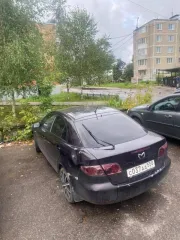 Mazda 6 2005 года, VIN: JMZGG14F551277307, госномер: С037АА550, модель двигателя: LF439185, мощность 104 кВт/141 л.с., объем 1999 см³, цвет кузова темно-вишневый, ПТС 50 РР 034413, СТС 99 66 802051. Не на ходу: отсутствует аккумулятор, пробит радиатор, вытек антифриз, проблемы с подвеской. Пробег…