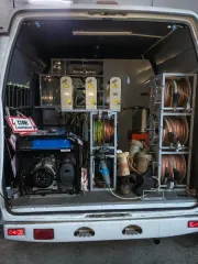 ЭТЛ ТЕХНО АС 1 на базе ГАЗ 2022 года выпуска, регистрационный номер В862НА 702. Специализированный автомобиль, оснащённый оборудованием для диагностики, испытаний и ремонта кабельных линий. Лаборатория предназначена для работы в полевых условиях и позволяет проводить комплекс электротехнических…