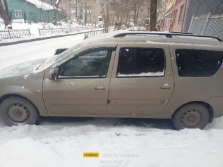 Lada Largus 2014 года, 105 л.с. Пробег 120 000 км. Цвет: белый/серо-бежевый. VIN: XTARS0Y5LE0817185. Госномер: Е297КК21. Двигатель: бензиновый, модель K4M, номер РО12563, объем 1598 см³, мощность 104.7 л.с. Экологический класс 4. Разрешенная максимальная масса 1850 кг, масса без нагрузки 1370 кг.