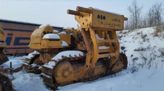 Komatsu D-355 1981 года, госномер 59ЕМ 8287.