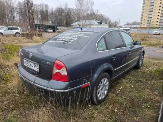Volkswagen Passat 2003 года, VIN WVWPD63B93P433525, категория B. Двигатель AWM 195996, 1781 см³, мощность 170 л.с. (125 кВт). Кузов серый темный, VIN кузова WVWPD63B93P433525. Максимальная масса 2030 кг, масса без нагрузки 1470 кг.