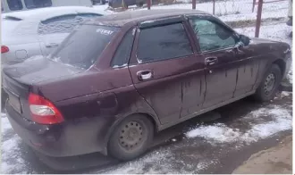 LADA Priora, 2010 год выпуска, цвет темно-вишневый, VIN XIA217030A0236377.