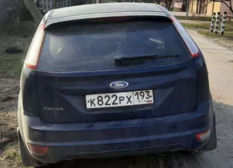 Автомобиль легковой, марка: Ford, модель: Focus, VIN: X9FGXXEEDGAJ80318, гос. рег. номер: К822РХ193, год изготовления: 2010. Цвет кузова темнно синий