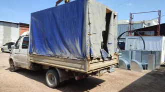ГАЗ 330232 грузовой бортовой, 2012 г.в., г/н В581УА21, VIN Х96330232С0776579, цвет белый.