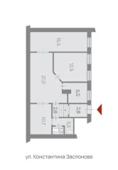 Нежилое помещение 76.4 кв.м, Санкт-Петербург, улица Константина Заслонова, д. 17, литера А, пом. 2-Н. Назначение: нежилое, этаж: цокольный, кадастровый номер 78:31:0001697:2495. Право собственности подтверждается записью в ЕГРН от 28.03.2001 № 78-01-59/2001-476.1.