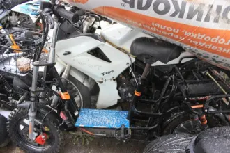 Kugoo Kirin C2 электро-байк скутер. Ключи и документы отсутствуют.