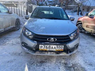 Lada Granta 2024, 90 л.с., 27705 км. VIN XTA219140R0555751, госномер Р768АА550, пробег 27 705 км, цвет кузова серый, двигатель 1.6 л (90 л.с.), МКПП.
