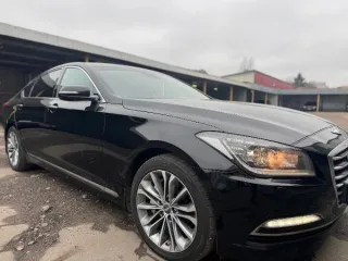 Автомобиль Hyundai Genesis, 2015 года выпуска. Цвет кузова черный, VIN KMHGN41CDGU117616, регистрационный номер Р582ТЕ 39. Мощность двигателя 249 л.с., экологический класс пятый, коробка передач автоматическая, привод передний, объем двигателя 2999 см3, пробег 322348 км.
