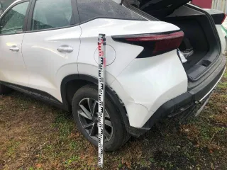 Omoda C5 2024 года выпуска, VIN LVVDB21BXRD106376, госномер Т583УК193. Автомобиль после аварии.