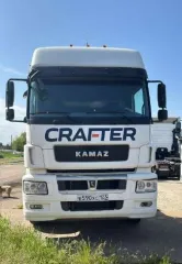 КамАЗ М1840 2019 Грузовой тягач седельный КамАЗ М1840 5490-S5 (VIN ХТС549005К2526346), Е 543 ХС 123, 2019 г.в., 758 238 км., 11 967 куб. см., цвет: белый. Краснодарский край, р-н Северский.