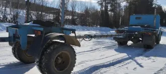 Грузовой бортовой автомобиль ЗИЛ-43360, 2007 г.в., VIN XTZ43336073496353, синий. Пробег: 113923 км. Наличие ПТС: есть.