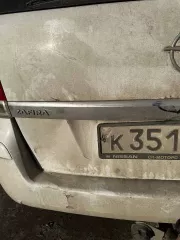 Opel Zafira, 2012, универсал, госномер К351ХМ86, белый, VIN: XWF0AHM75C0005689, ПТС 39 НН 623154, СТС 86 57 №703196. Не работает кондиционер, скол на заднем бампере и багажнике, сломан крепеж на правой передней фаре, требуется замена зеркала.