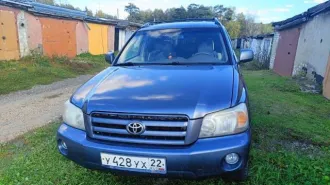 Toyota Highlander 2004 года, 230 л.с., пробег 257843 км, автоматическая коробка передач. VIN: JTEEP21A040032971, госномер У428УХ22.