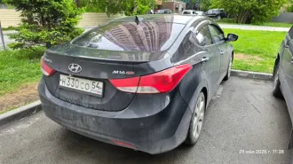 Hyundai Avante 2011 года, 140 лс, 184909 км, АКПП, VIN: KMHDH41DBBU032801, цвет черный, ПТС: 25EH 528411, двигатель №: G4FDAU042495
