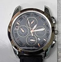 Наручные часы Tissot 1853, металлические с кожаным ремешком черного цвета, без одного крепления для ремешка (11-006606-36).