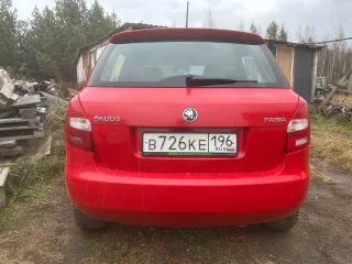 Легковой автомобиль, SKODA FABIA, 2014 г.в., грз: В726КЕ196, VIN XW8EH45J1EK516438, цвет красный, мощность двигателя 69 л.с., объем двигателя 1 198 куб.
