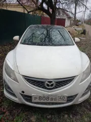 Mazda 6 2010 года, седан, белого цвета. VIN: JMZGH128211447142, госномер: Р808ВЕ40.