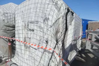 Гидравлический силовой блок системы верхнего привода (в контейнерном исполнении), производства Sital s.r.l., бывший в эксплуатации, разукомплектован.