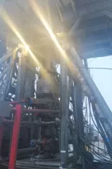 Верхний привод гидравлический СВП Drillmec HTD250C с гидравлическим силовым блоком (ГСУ) системы верхнего привода, производства Drillmec S.p.A, Италия, 2018 года выпуска, в сборе, для буровых установок, в т.ч. мобильных.