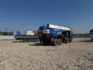 Кран автомобильный КС-55729-5B на шасси КАМАЗ, 2013 г.в., VIN: Z8C55729ED0000108, цвет: синий, неисправен двигатель.