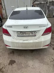 HYUNDAI SOLARIS, 2015 г.в, VIN Z94CT41CAFR398120, ПТС: 78ОМ226711, г/н: О589УО161, мощность двигателя 107 л.с., объем двигателя 1 396 см³, цвет белый.
