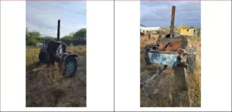 Грейдер прицепной СД-105, заводской номер 7336. Каток дорожный ДУ-93. Кабина от автомобиля КРАЗ 256 Б1, государственный регистрационный номер К328ТХ75. Автомашина ЗИЛ ММЗ-554, государственный регистрационный номер 8828ЧТП. КАМАЗ (рама). КДМ, рама. Автобус ПАЗ-3205 (снят с учета). Кузов КАМАЗ. Бочка…