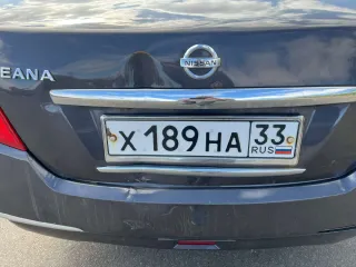 Nissan Teana 2008 года выпуска, VIN JNIBAUJ32U0002771, кузов JNIBAUJ3200002771, двигатель VQ35 311865C, цвет серо-сиреневый, государственный номер X189HA33, паспорт транспортного средства 78УК012864, выдан Центральной акцизной таможней 19.04.2009 г.