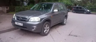 Mazda Tribute 2001 года, 124 лс, пробег 300000 км. VIN: JMZCZ94Z45KM16030. Госномер: Р182КХ39. Двигатель бензиновый, мощность 110,33 кВт (150 л.с.). Цвет кузова серый.