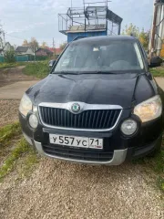 Skoda Yeti 2012, 152 л.с., 100537 км, полный привод, АКПП, цвет черный, гос. номер У557УС71, объем двигателя 1798 куб. см.