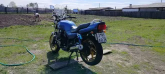 Honda CB750, 2002. Мотоцикл марка: Honda, модель: CB750, идентификационный номер (VIN): отсутствует, категория ТС: А, год изготовления ТС: 2002, модель, № двигателя: RC17E-1251394, шасси (рама) №: RC42-1151393, кузов (кабина, прицеп) №: отсутствует, цвет кузова: белый, синий, мощность двигателя…