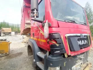 Автосамосвал БЦМ-59 на шасси MAN TGS 41.400 8х4 BB-WW, VIN X3W65392АН0001797, 2017 г.в., №двигателя D2066LF6350547991324798, цвет красный, ГРЗ Н595НС27 (разукомплектован)