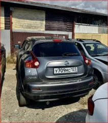 Nissan Juke 2013, 117 л.с., АКПП, легковой автомобиль, модель: Juke, VIN: SJNFBAF15U6404311, гос. рег. номер: У709МС123, год изготовления: 2013.