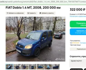 Fiat Doblò 223AHR1A 2008 транспортное средство марка и(или) модель: ФИАТ ДОБЛО 223АХР1А, Год выпуска: 2008, Идентификационный номер (VIN): XU32230008Z301933, Номер кузова (кабины): XU32230008Z301933, Тип транспортного средства: Легковой седан. адрес местонахождения: Исилькульский р-н, с. Пучково…