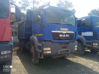 Автосамосвал БЦМ-59 на шасси MAN TGS 41.400 8х4 BB-WW, VIN X3W65392АН0001797, 2017 г.в., №двигателя D2066LF6350547991324798, цвет красный, ГРЗ Н595НС27 (разукомплектован)