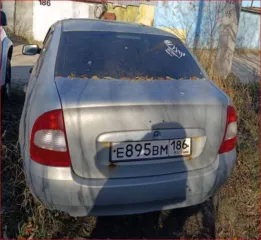 LADA Kalina 2008, 81 л.с., легковой автомобиль, модель LADA Kalina, VIN XTA11183080133963, гос. рег. номер Е895ВМ186, год изготовления 2008, транспортное средство имеет повреждения.