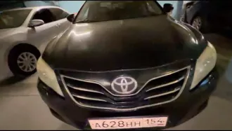 Toyota Camry, 2011 г.в., цвет кузова: черный, VIN JTNBE40K003206562, гос. номер А628НН154.