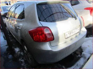 Toyota Auris 2007 года, 124 лс, АКПП, автомобиль легковой, марка: TOYOTA, модель: AURIS, VIN: JTNKV56EX01011149, гос. рег. номер: Е189КВ774, год изготовления: 2007.