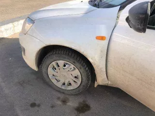 Легковой автомобиль LADA 219010 Granta 2015 г.в, белый VIN XTA219010F0365143 пробег 144000 км, скол на зад. правой фаре, менян задний бампер.