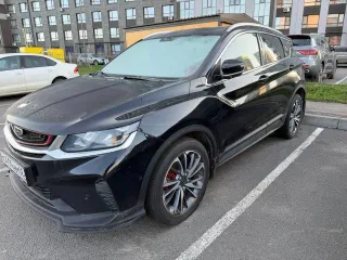 Geely Coolray 2022 года, черный цвет, госномер С414НМ62, VIN V4K8622Z0NB906754.